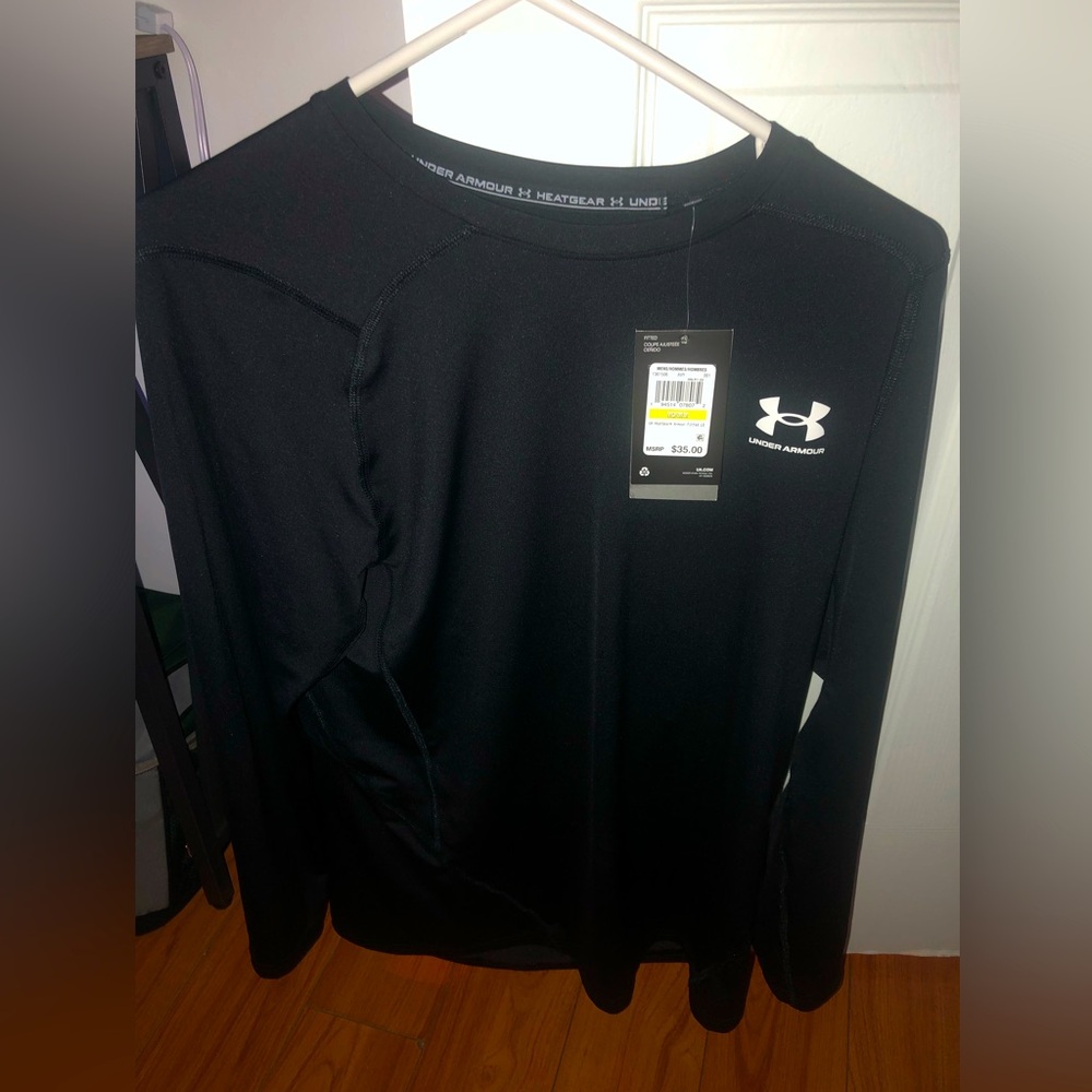 Under Armour Long Sleeve Tee Mens Black